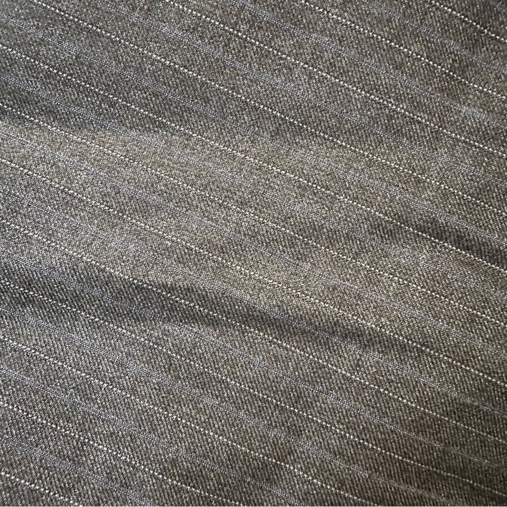 Expozay Charcoal Pinstripe Gray Straight-Leg Trousers - Picture 6 of 6